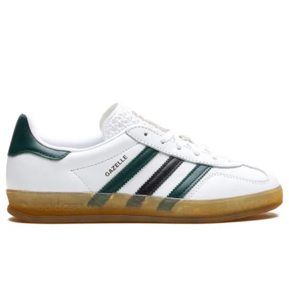 Adidas Gazelle White with Green and Black